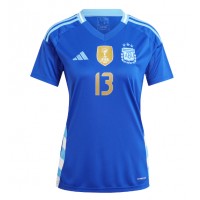 Camiseta Argentina Cristian Romero #13 Segunda Equipación Replica Copa America 2024 para mujer mangas cortas